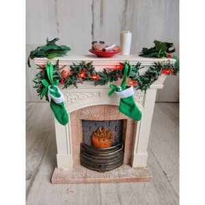 Dept 56 stockings fireplace 4049274 RARE light up Possible dreams clothtique Xma